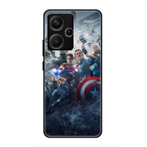Avengers Glass Case for Redmi Note 13 Pro