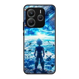 Cosmic Warrior's Resolve Glass Case for Redmi Note 14 5g