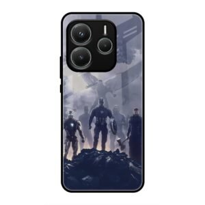 Caption America Glass Case for Redmi Note 14 5g