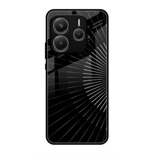 Lines Illusion Glass Case for Redmi Note 14 5g