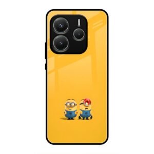 Minions Love Glass Case for Redmi Note 14 5g