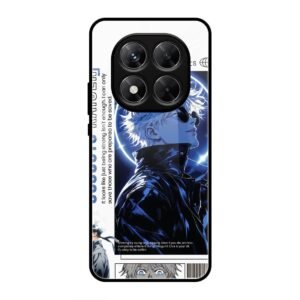 Jujutsu Kaisen Character Poster Glass Case for Redmi Note 14 Pro