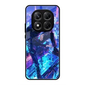 Cyberpunk Vigilante Glass Case for Redmi Note 14 Pro