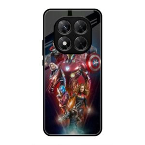 All avengers Glass Case for Redmi Note 14 Pro