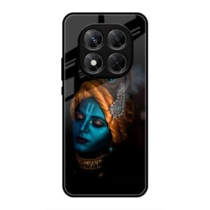 Lord Krishna Glass Case for Redmi Note 14 Pro