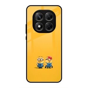 Minions Love Glass Case for Redmi Note 14 Pro