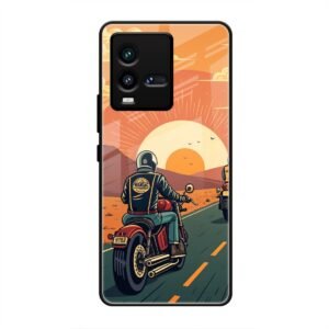 Wheels & Wanderlust Glass Case for Vivo iQoo 10