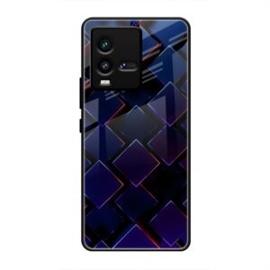 3D Square Glass Case for Vivo iQoo 10
