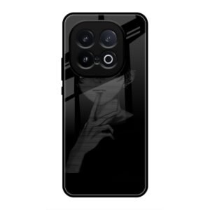 A boy Thinking Glass Case for Vivo iQoo 13