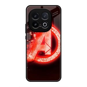 Avengers Logo Glass Case for Vivo iQoo 13