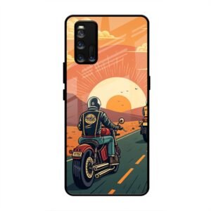 Wheels & Wanderlust Glass Case for Vivo iQoo 3