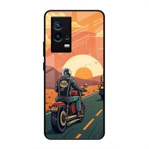 Wheels & Wanderlust Glass Case for Vivo iQoo 7 Legend