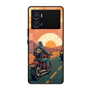 Wheels & Wanderlust Glass Case for Vivo iQoo 9 Pro