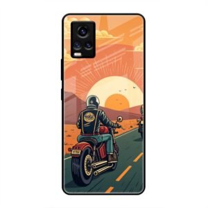 Wheels & Wanderlust Glass Case for Vivo V20 Pro