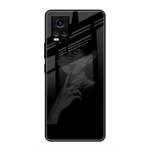 A boy Thinking Glass Case for Vivo V21e 4G
