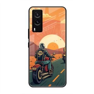 Wheels & Wanderlust Glass Case for Vivo V21e 5G