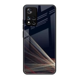 Waves Printed Glass Case for Xiaomi 11i 5G