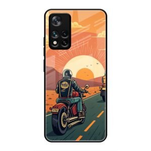 Wheels & Wanderlust Glass Case for Xiaomi 11i Hypercharge 5G