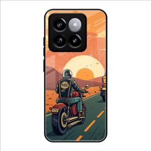 Wheels & Wanderlust Glass Case for Xiaomi 14