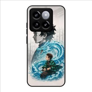 Water Dragon Warrior Glass Case for Xiaomi 14