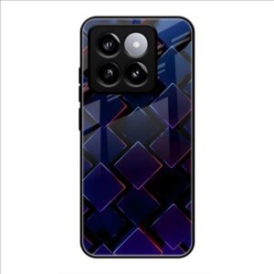 3D Square Glass Case for Xiaomi 14