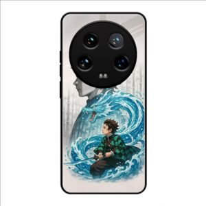 Water Dragon Warrior Glass Case for Xiaomi 14 Ultra