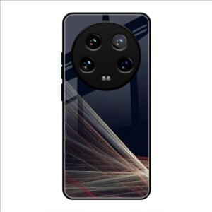 Waves Printed Glass Case for Xiaomi 14 Ultra